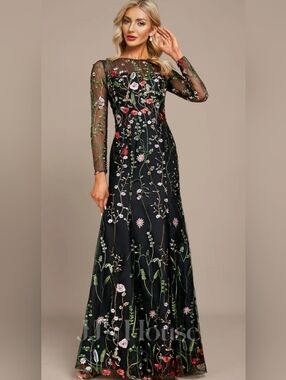 elegant silver dresses for wedding Silver A-line Bridesmaid Dresses,Gorgeous Mother Of The Bride Dress,BD00363, US26W / Red